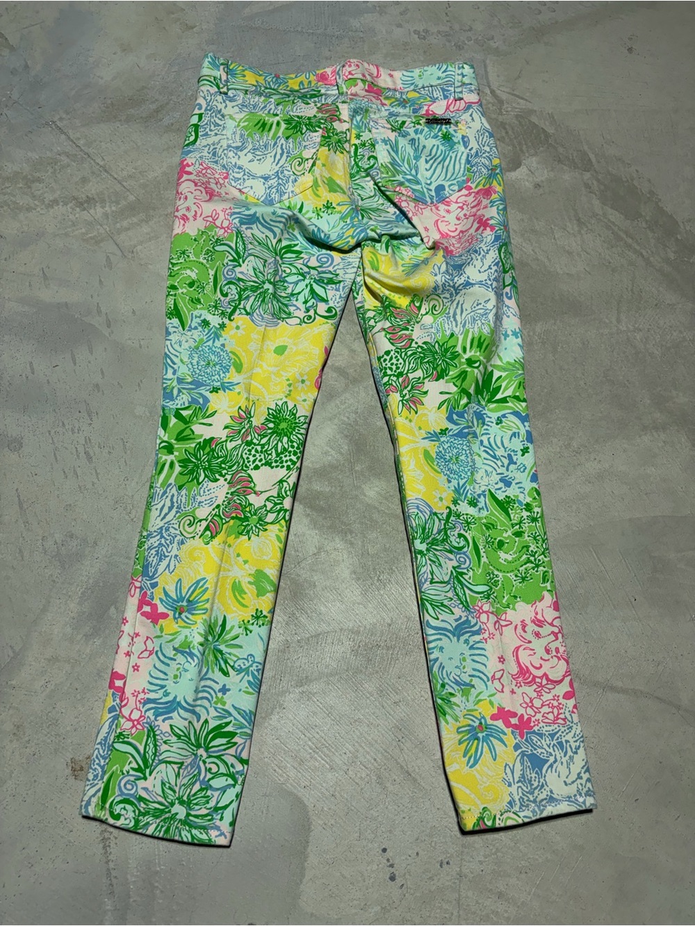 Lilly Pulitzer south ocean Floral Multicolor Skinny Jeans 6 - Picture 4 of 7